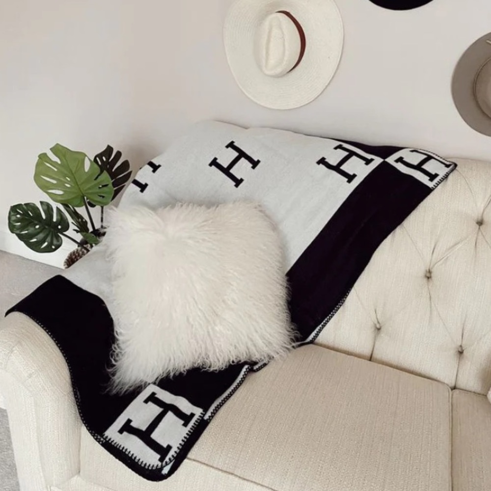 The Styled Collection Designer Inspired H Blanket